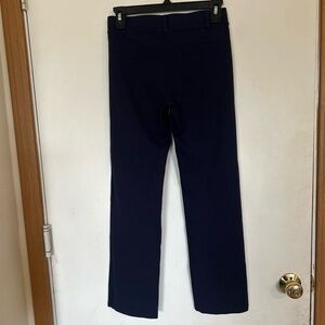 Beta Brand XS Stretch Pull On Navy Blue Straight-Leg Pants
